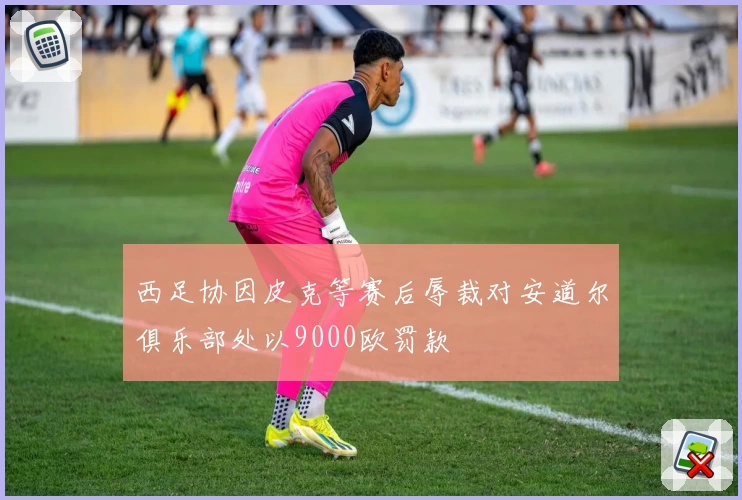 西足协因皮克等赛后辱裁对安道尔俱乐部处以9000欧罚款